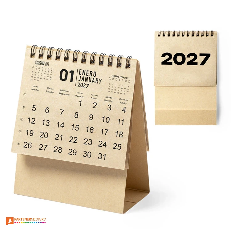 calendare promotionale de birou din carton reciclat 6921 poza 1