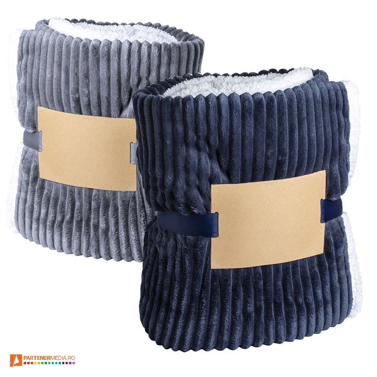 paturi fleece promotionale cu design bicolor 6936