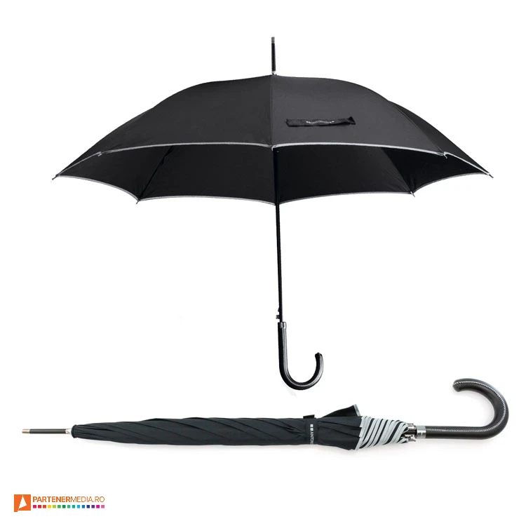 umbrele negre cu design antonio miro si maner curb 7157 umbrele negre cu design antonio miro si maner curb 7157 poza 1