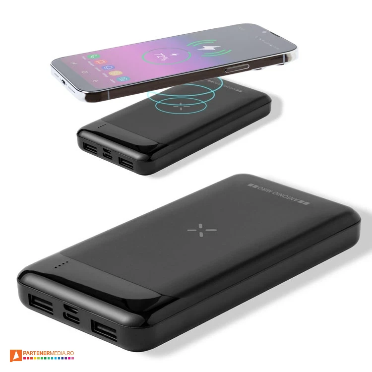 powerbank uri wireless cu porturi usb si design antonio miro 7381 powerbank uri wireless cu porturi usb si design antonio miro 7381 poza 1