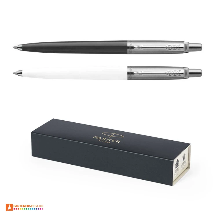 pixuri promotionale metalice parker cu cutie de cadou 7382 poza 1