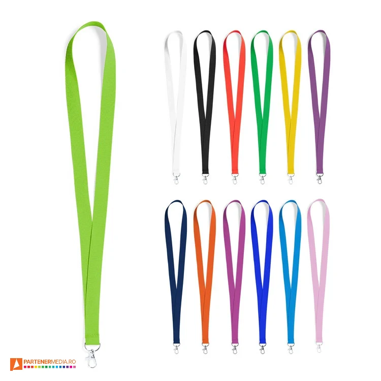 lanyarduri clasice promotionale din poliester cu carabina metalica 8780 lanyarduri clasice promotionale din poliester cu carabina metalica 8780 poza 1