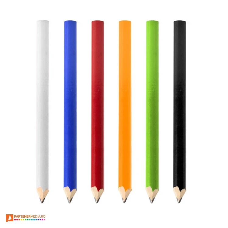 creioane promotionale de tamplar cu corp colorat din lemn 8876 creioane promotionale de tamplar cu corp colorat din lemn 8876 poza 1