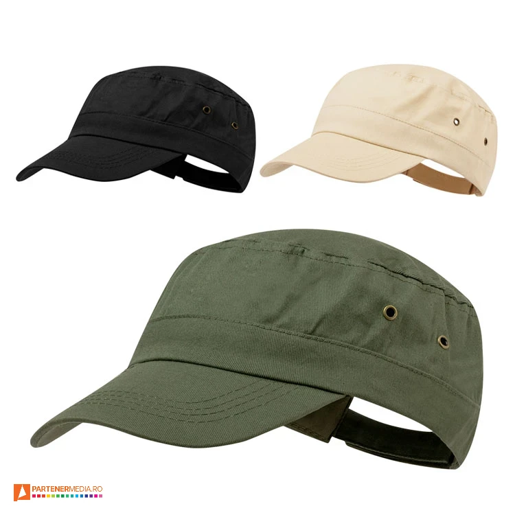sepci promotionale cu design militar din bumbac periat 9678 sepci promotionale cu design militar din bumbac periat 9678 poza 1