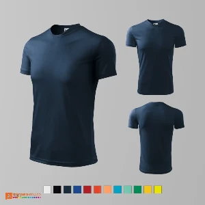 tricouri bleumarin promotionale din poliester pentru barbati ad124 poza 4