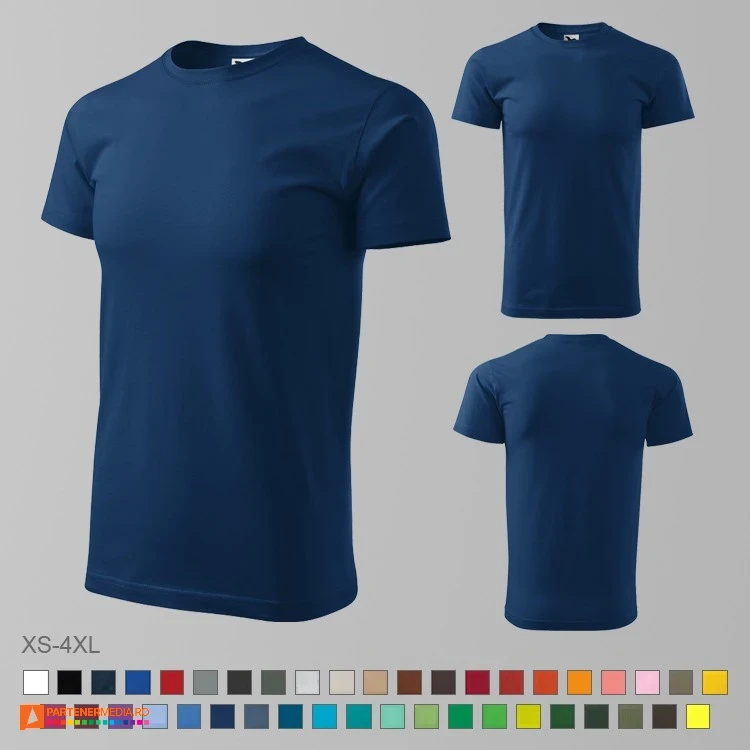 tricouri bleumarin din bumbac pentru barbati ad129 poza 7