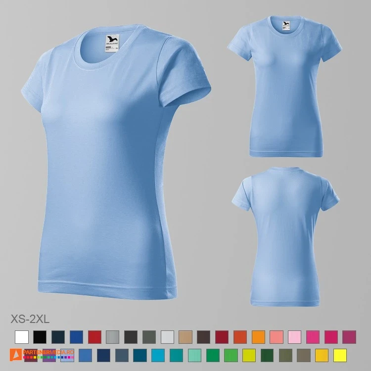 tricouri bleu promotionale din bumbac pentru dame ad134 poza 6