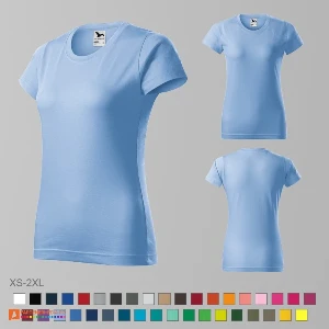 tricouri bleu promotionale din bumbac pentru dame ad134 poza 6