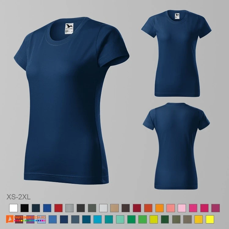 tricouri bleumarin promotionale din bumbac pentru dame ad134 poza 7
