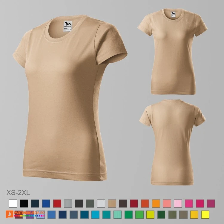 tricouri crem promotionale din bumbac pentru dame ad134 poza 9
