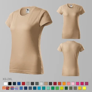 tricouri crem promotionale din bumbac pentru dame ad134 poza 9