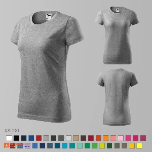 tricouri gri promotionale din bumbac pentru dame ad134 poza 12