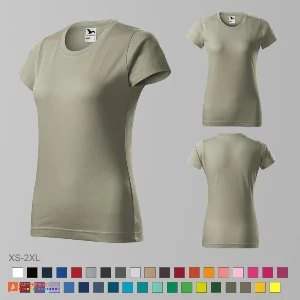 tricouri khaki promotionale din bumbac pentru dame ad134 poza 16