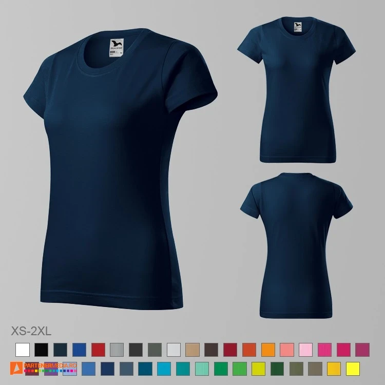 tricouri promotionale bleumarin din bumbac pentru dame ad134 poza 8