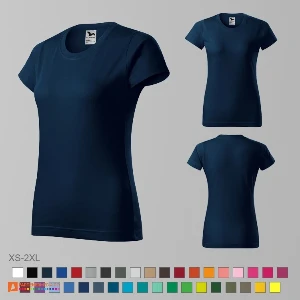 tricouri promotionale bleumarin din bumbac pentru dame ad134 poza 8