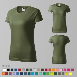 tricouri promotionale khaki din bumbac pentru dame ad134 poza 17