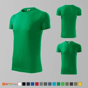 tricouri verzi slim fit pentru barbati din bumbac ad143 poza 15