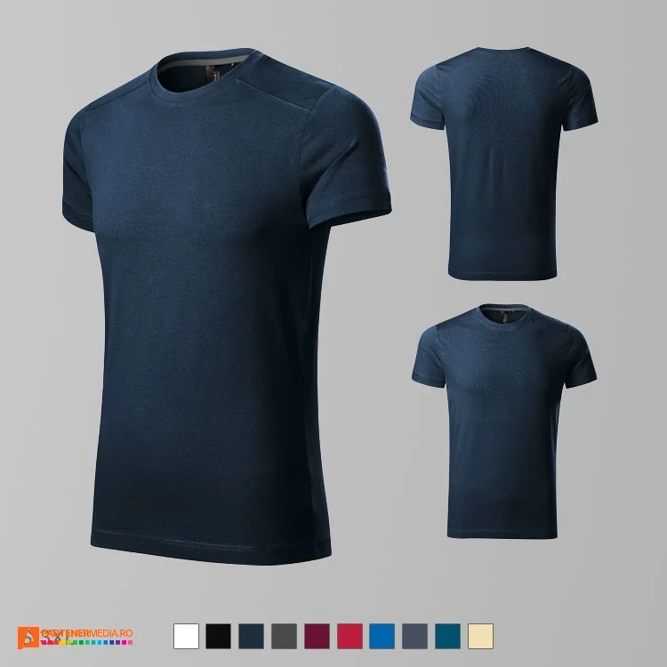tricouri bleumarin barbatesti promotionale din bumbac si elastan ad150 tricouri bleumarin barbatesti promotionale din bumbac si elastan ad150 poza 5