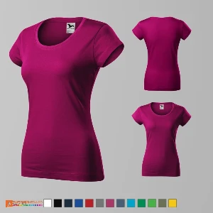 tricouri visinii slim fit pentru dama din bumbac ad161 poza 14