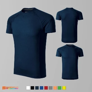 tricouri bleumarin barbatesti din bumbac si elastan ad175 poza 4