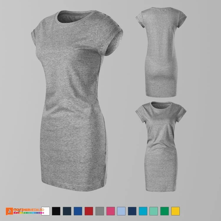 tricouri gri promotionale tip rochie ad178 poza 8