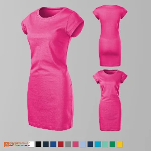 tricouri roz promotionale tip rochie ad178 poza 11