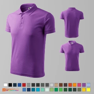 tricouri polo barbatesti mov din bumbac si poliester ad203 poza 21