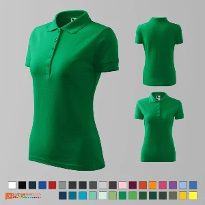 tricouri polo verzi de dama din bumbac si poliester ad210 poza 28