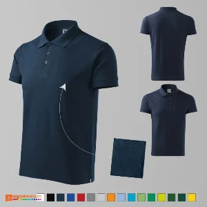 tricouri polo promotionale bleumarin pentru barbati ad212 poza 5