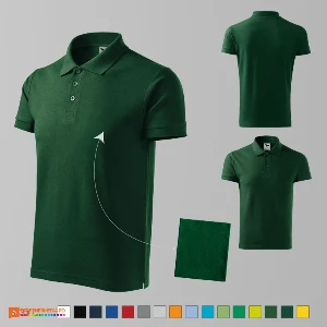 tricouri polo promotionale verde inchis pentru barbati ad212 poza 16