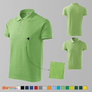 tricouri polo promotionale verde mar pentru barbati ad212 poza 15