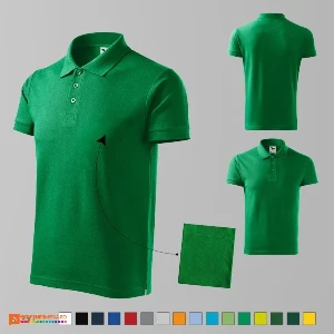 tricouri polo promotionale verzi pentru barbati ad212 poza 13