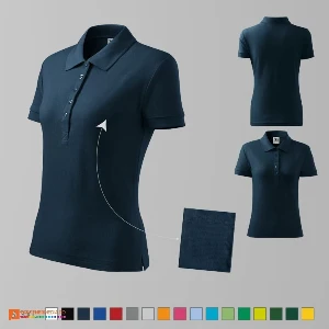 tricouri polo promotionale bleumarin pentru dame ad213 poza 5