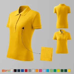 tricouri polo promotionale galbene pentru dame ad213 poza 6