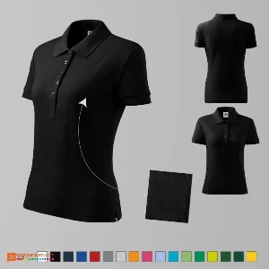 tricouri polo promotionale negre pentru dame ad213 poza 9