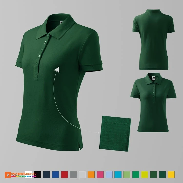 tricouri polo promotionale verde inchis pentru dame ad213 poza 17