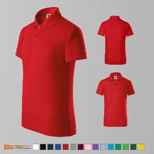 tricouri polo rosii de copii din bumbac si poliester ad222 poza 10