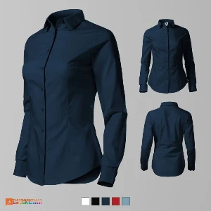 camasi bleumarin din bumbac pentru dame ad229 poza 4