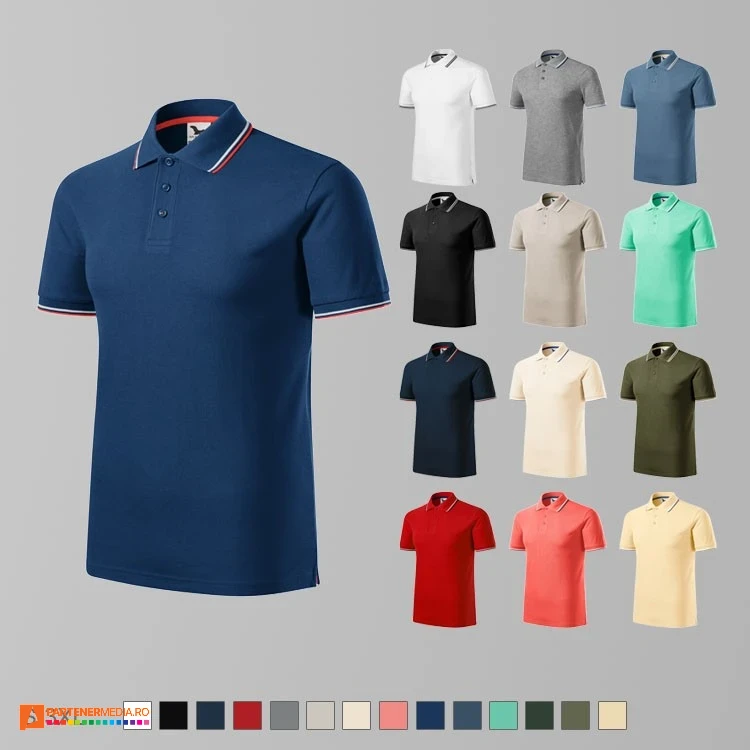 tricouri polo barbatesti din bumbac si poliester ad232 poza 1