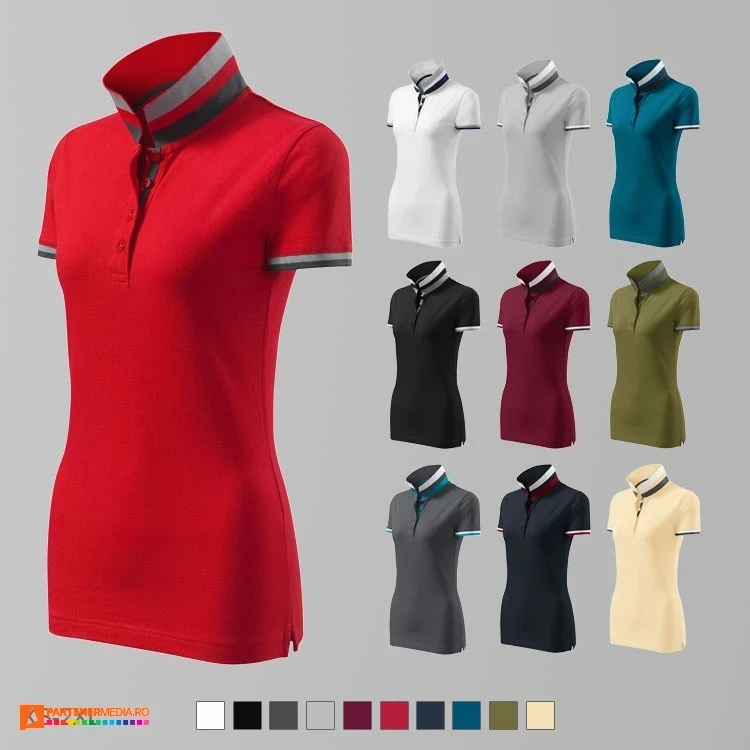 tricouri polo din bumbac pentru dame ad257 poza 1