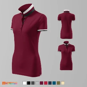 tricouri polo din bumbac visinii pentru dame ad257 poza 11