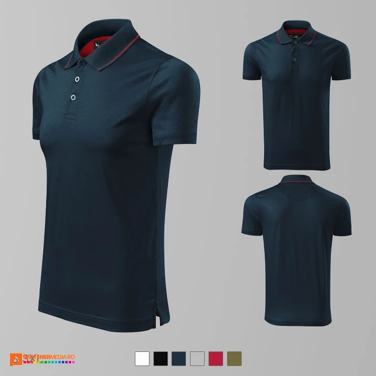 tricouri polo barbatesti din bumbac bleumarin ad259 poza 3