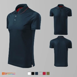 tricouri polo barbatesti din bumbac bleumarin ad259 poza 3