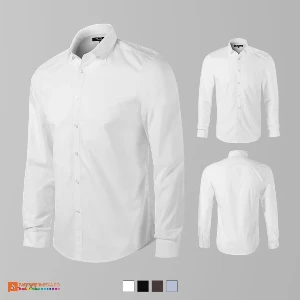 camasi barbatesti promotionale albe cu maneci lungi ad262 poza 2