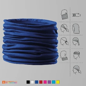 esarfe tubulare albastre din poliester pentru adulti si copii ad328 poza 4