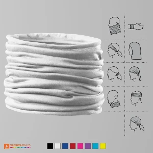 esarfe tubulare albe din poliester pentru adulti si copii ad328 poza 3