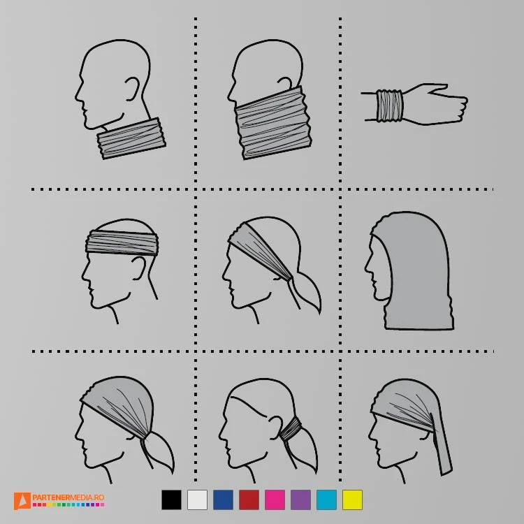 esarfe tubulare promotionale din poliester pentru adulti si copii ad328 poza 2