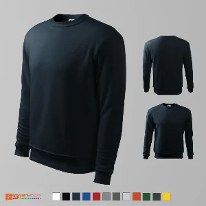 hanorace bleumarin promotionale din bumbac si poliester ad406 poza 4