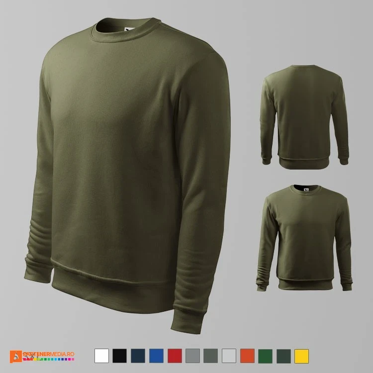 hanorace khaki promotionale din bumbac si poliester ad406 poza 9
