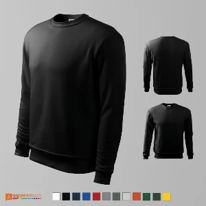 hanorace negre promotionale din bumbac si poliester ad406 poza 10
